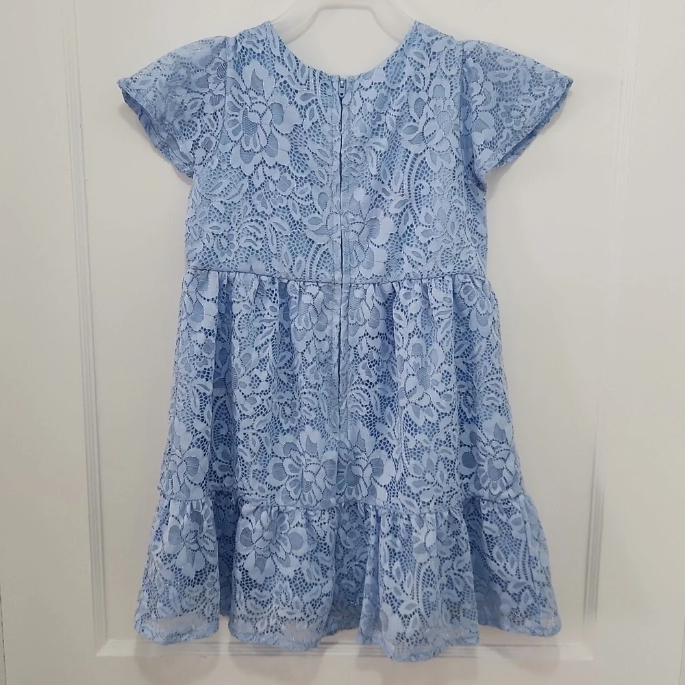 NWT The Children's Place Lace Shortsleeve Tiered Dress Size 5/6